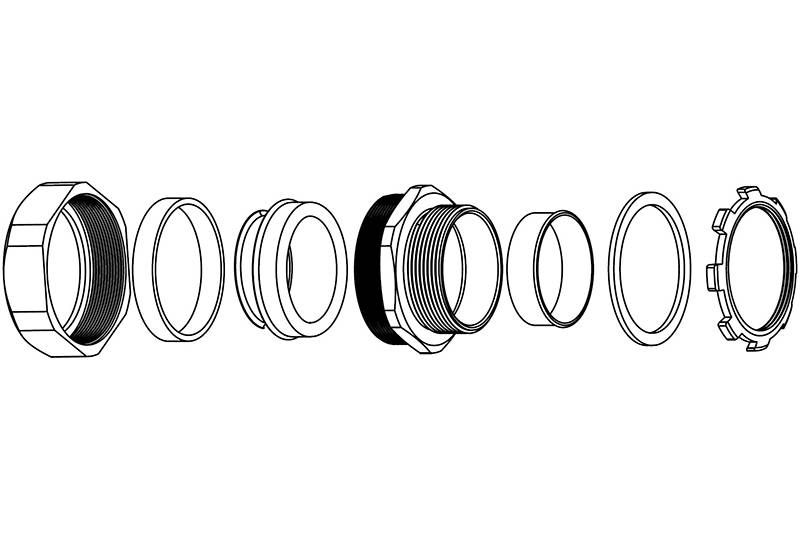 液密型金屬軟管防水接頭- AZ60 Series(AS) 液密型金屬軟管防水接頭- AZ60 Series(AS)
