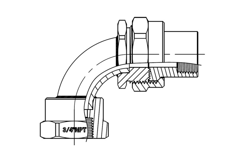 防爆軟管轉(zhuǎn)接頭 防爆軟管轉(zhuǎn)接頭